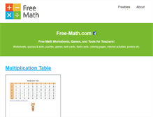 Tablet Screenshot of free-math.com